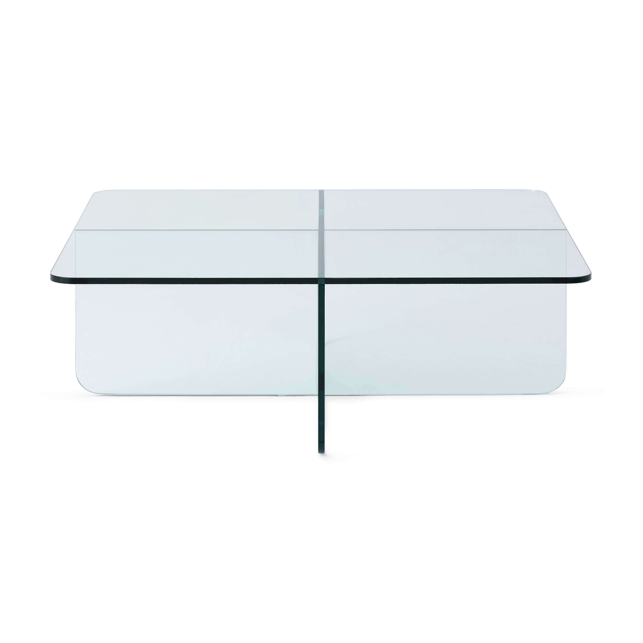 Verre Square Coffee Table – Clear Glass | Sleek & Modern Design – TUCK