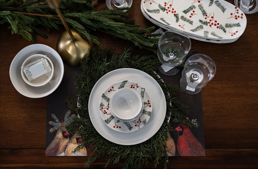 Tuck Holiday Entertaining Overhead Table Setting