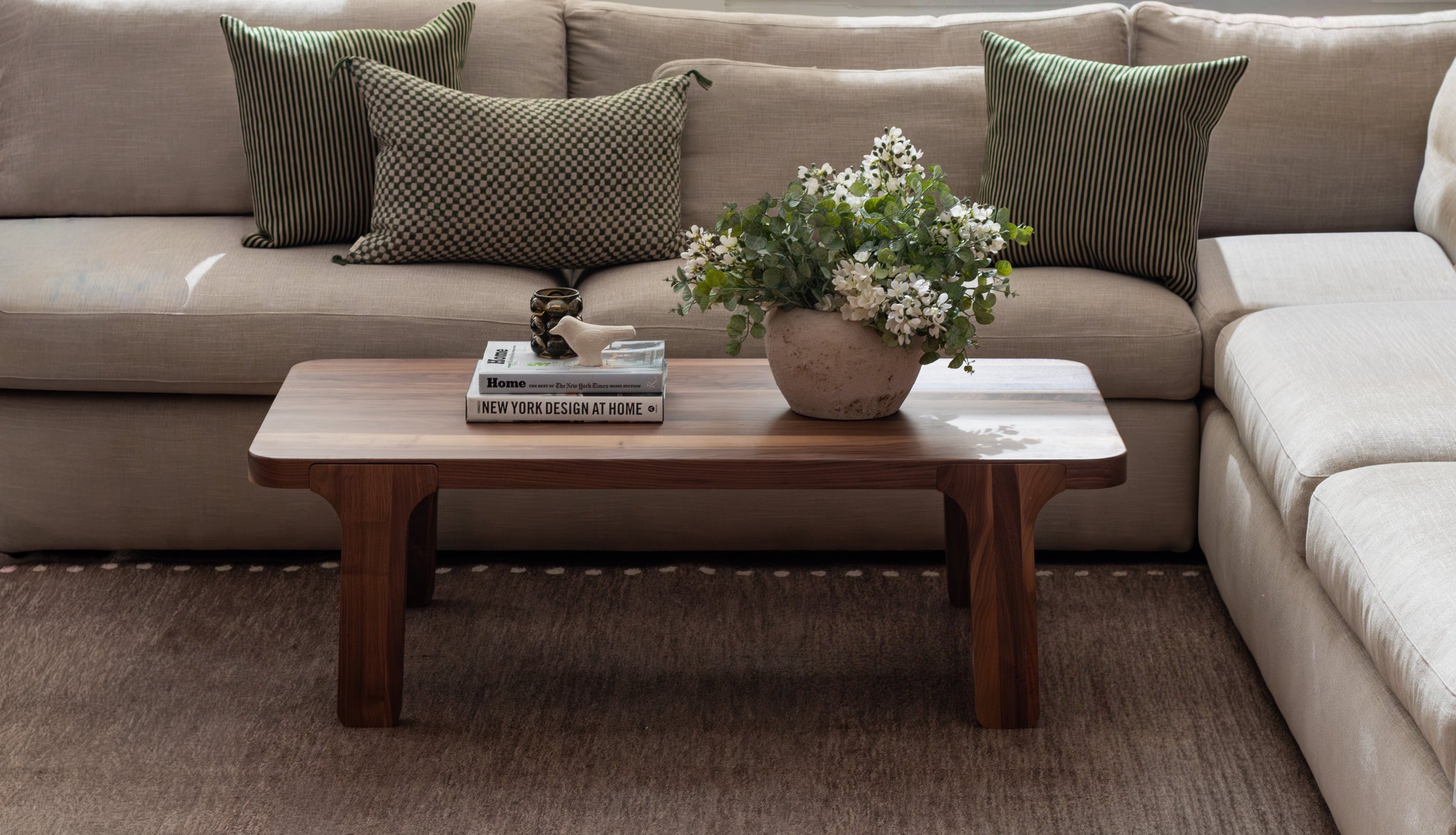 Solid wood coffee table