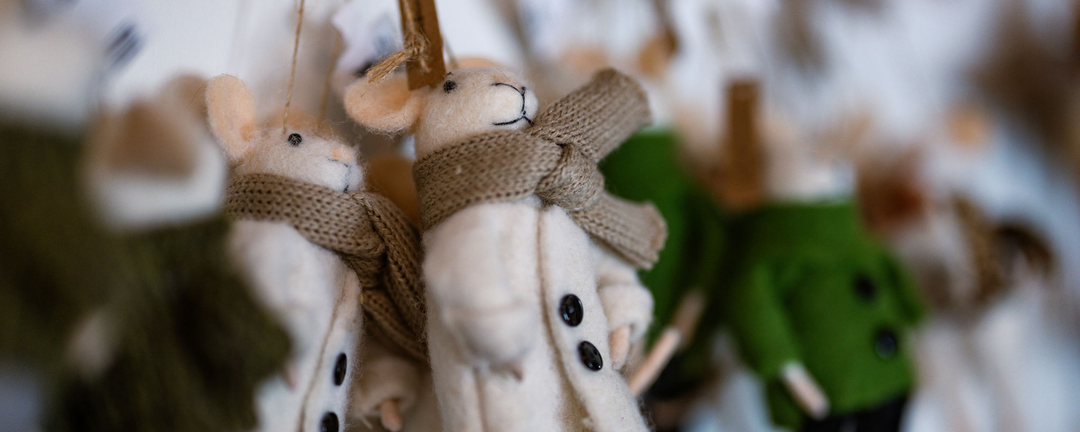 Felt Mice Ornaments