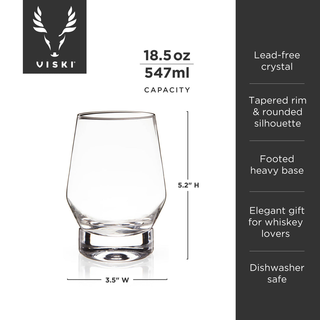 Raye Crystal Whiskey Glasses - Set of 2