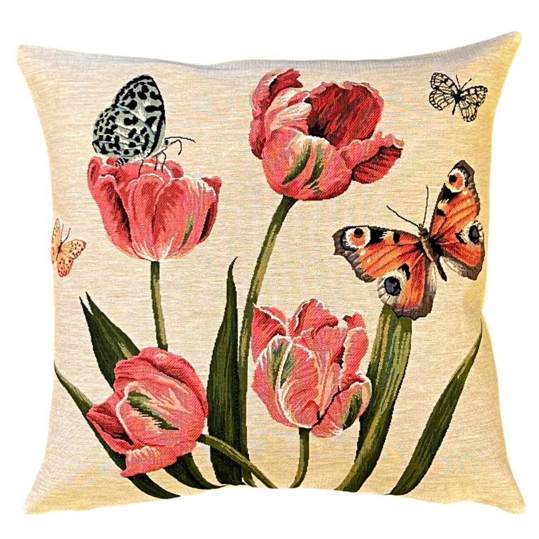 Tulip & Butterflies Cushion