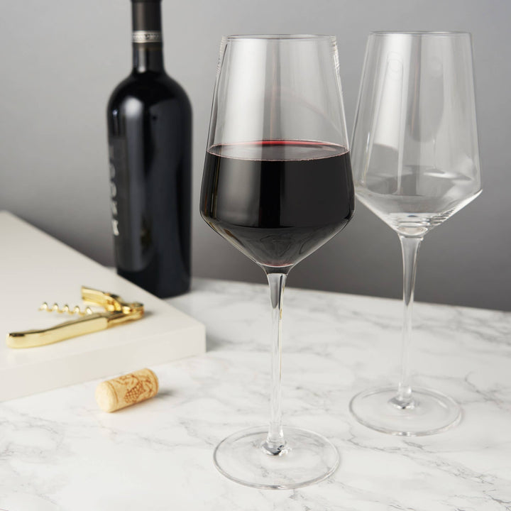 Raye Crystal Bordeaux Glasses - Set of 2