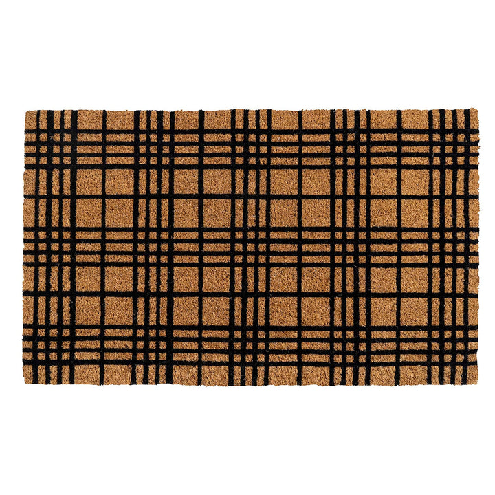 Plaid Coir Doormat