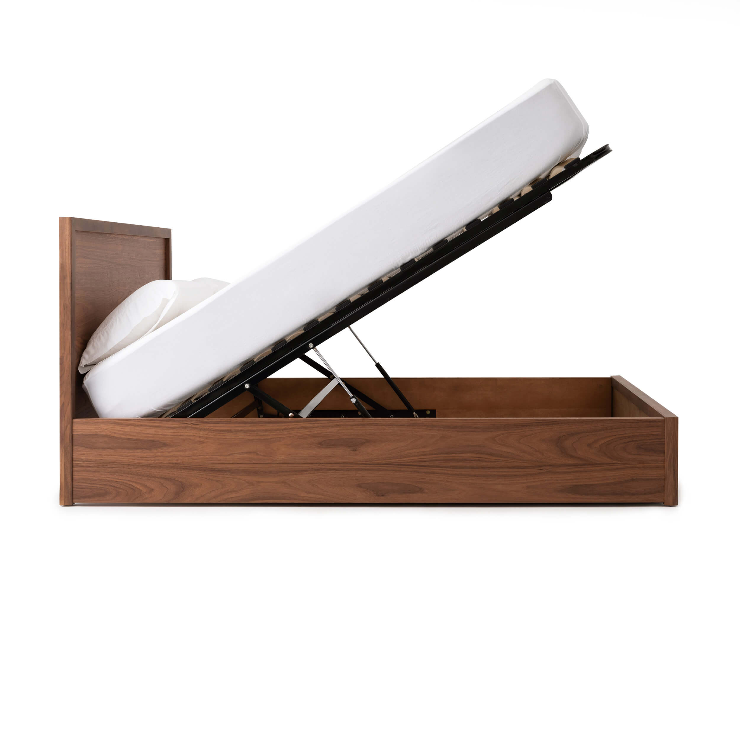 Marcel Lift Bed in Walnut - Tuck Studio – TUCK