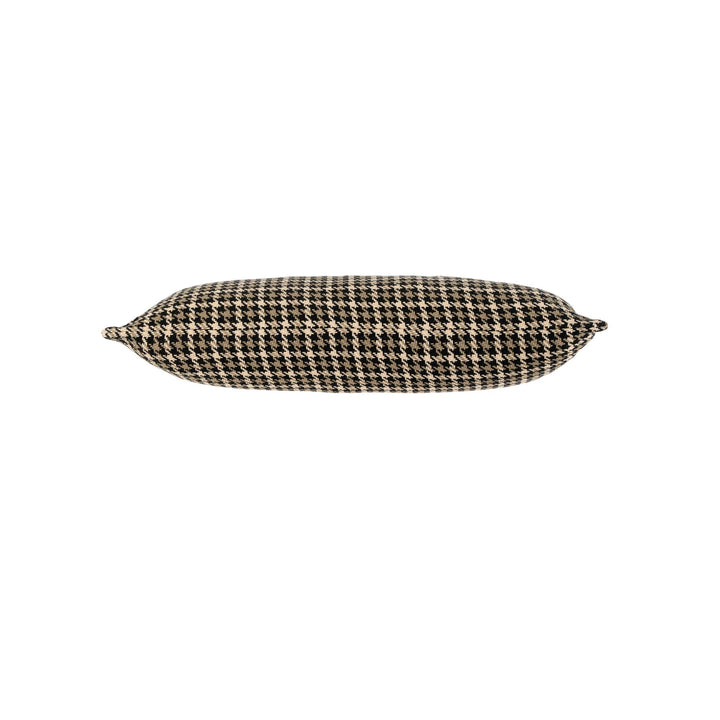 Houndstooth Pillow Brown