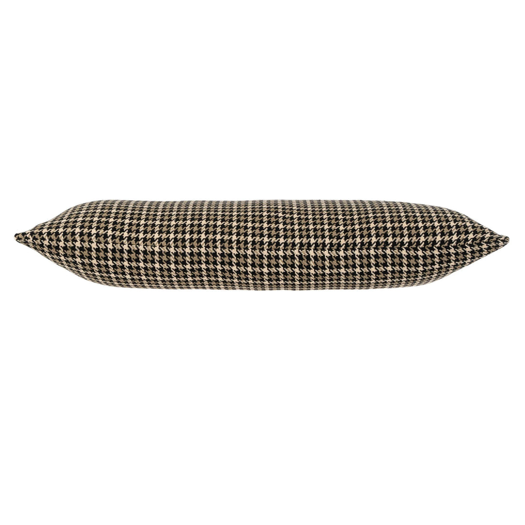 Houndstooth Pillow Brown