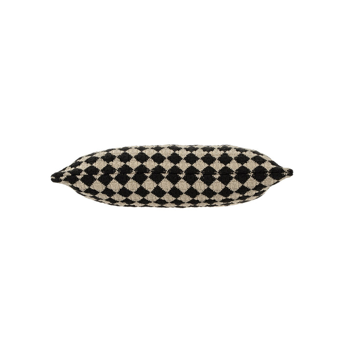 Black Check Weave Cushion