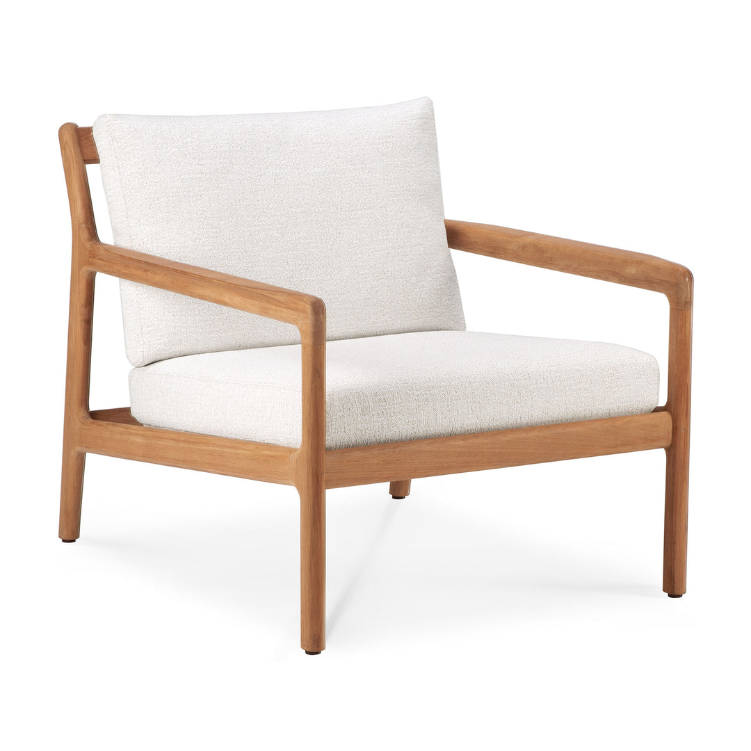 Jack Outdoor Lounge Chair With Off White Textile