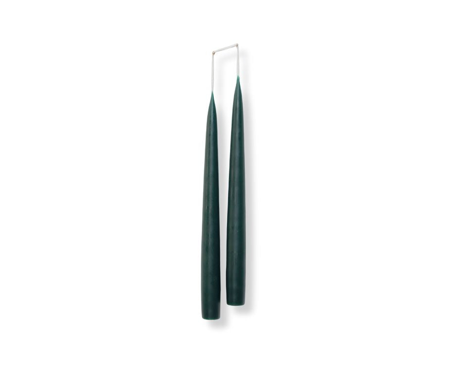 Twilight Taper Candle set of 2 - 10" Forest Green
