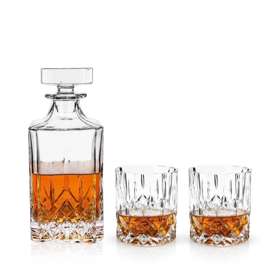 Admiral Crystal Whiskey Decanter Set