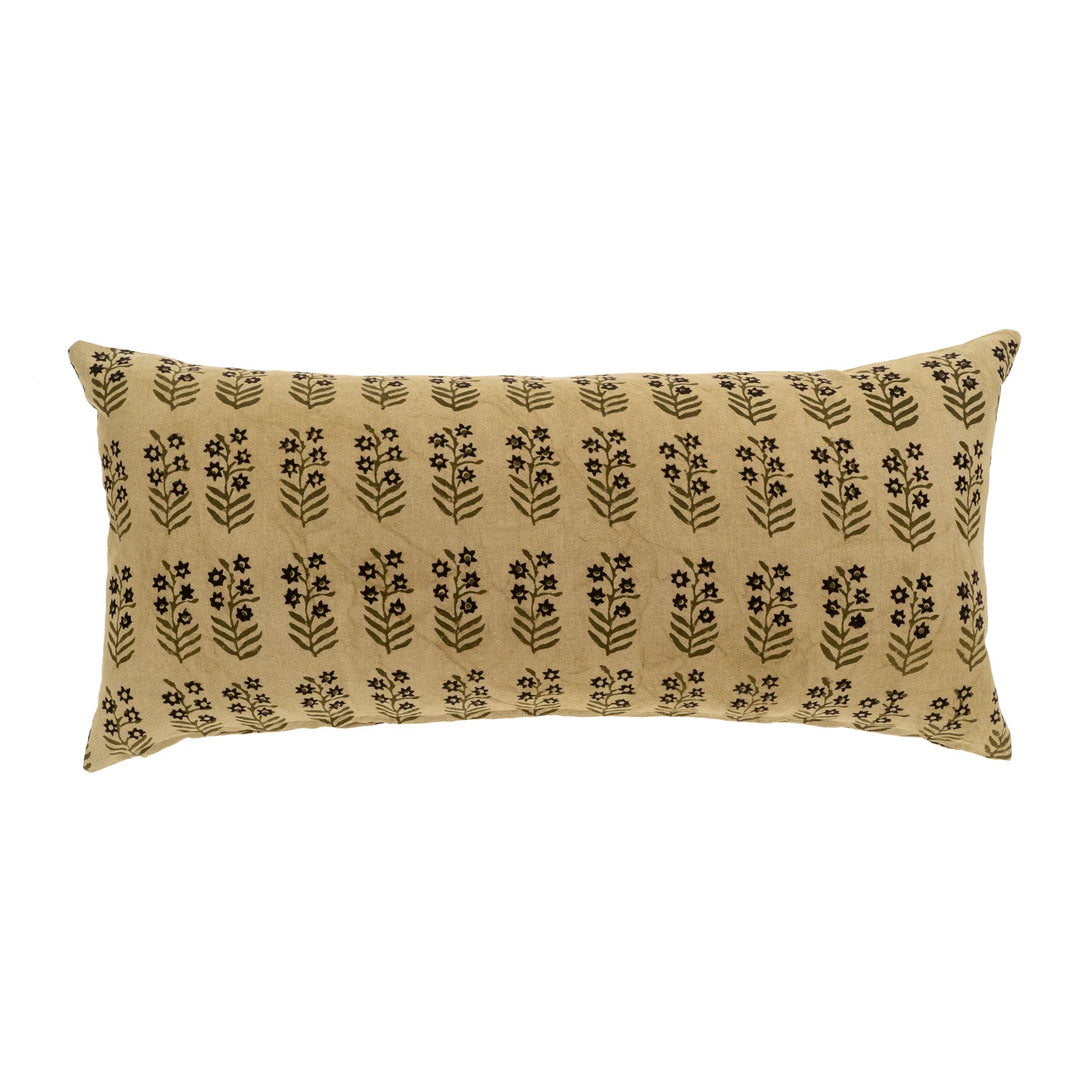 Terrace Block Print Cushion 14x31