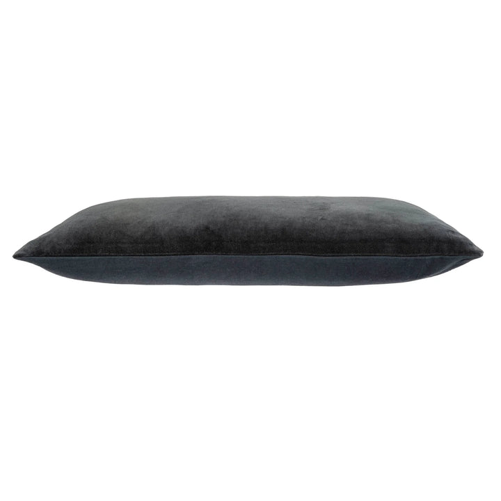 Vera Velvet Cushion, Graphite 14x31