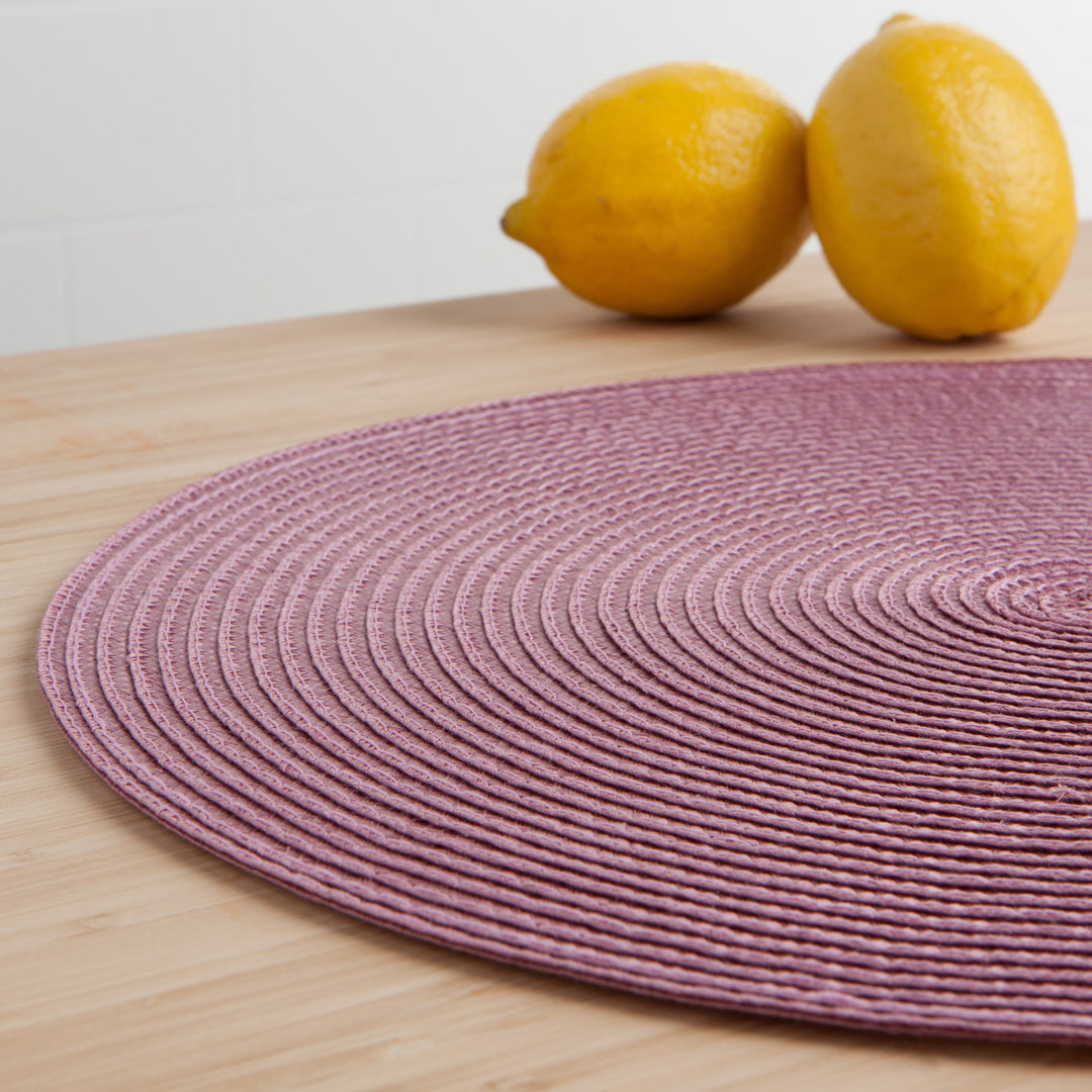 Mauve Round Placemat