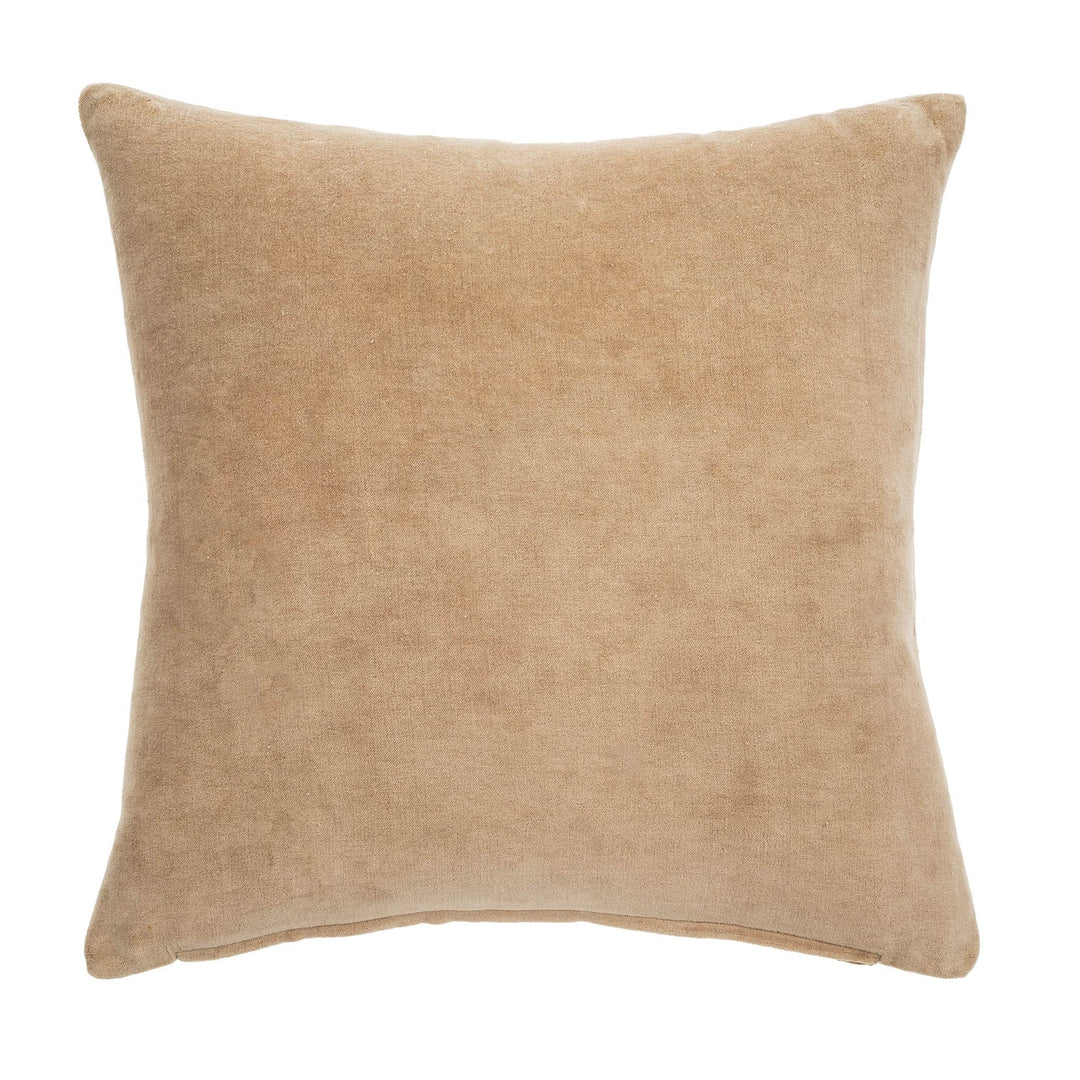 Vera Velvet Cushion, Bisque 18x18