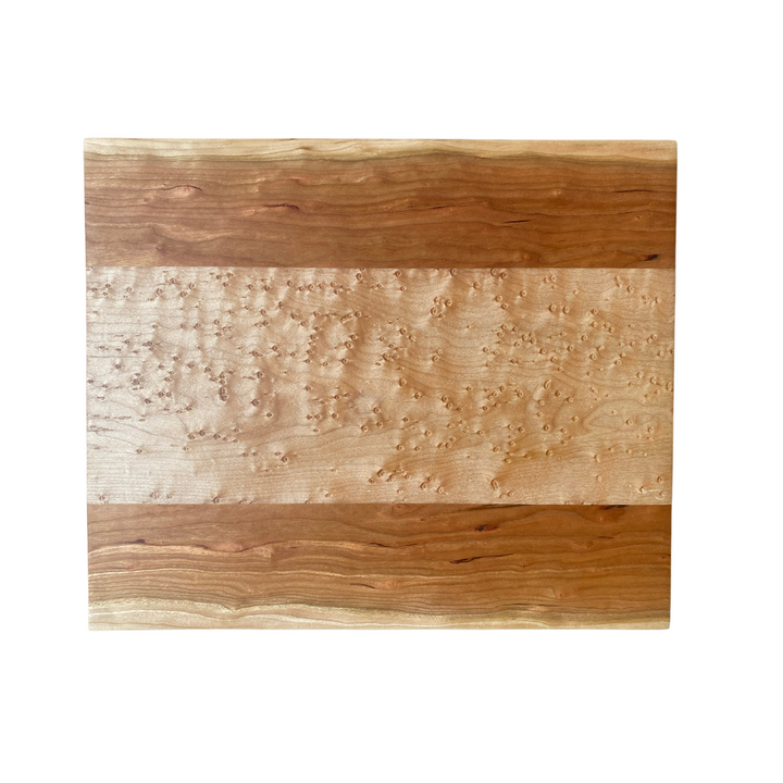 Serving Board - Cherry & Birdseye Maple Wood