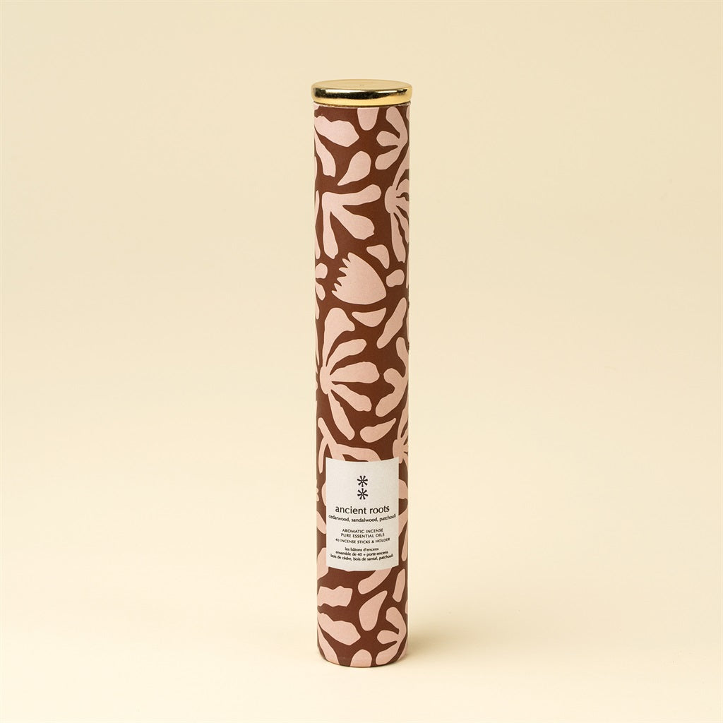Ancient Roots Incense Sticks + Holder
