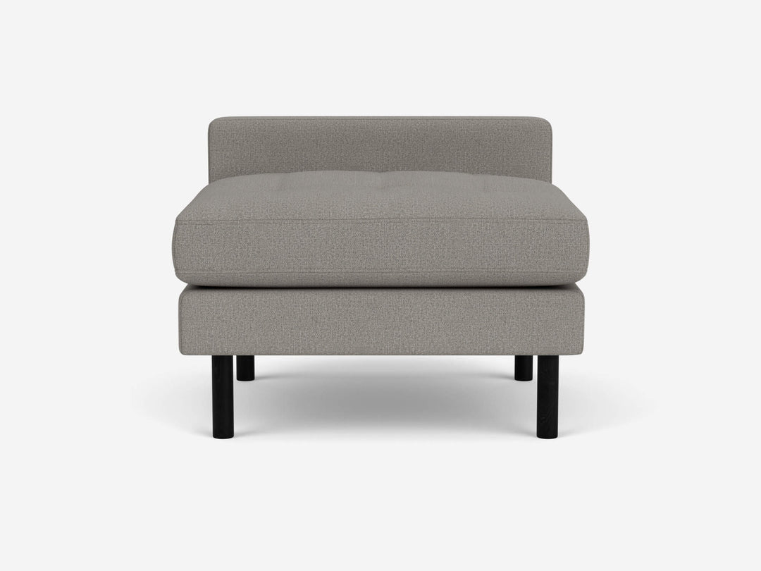 Joan Extended Seat in Panama Grey Fabric
