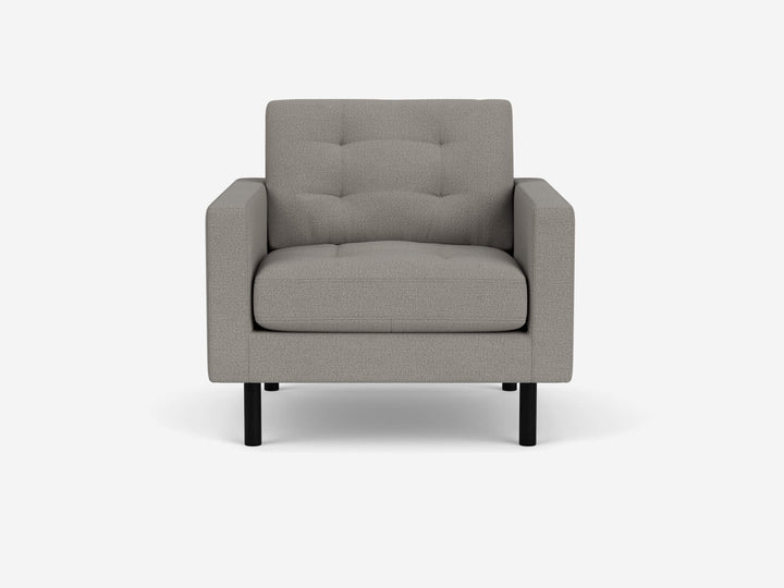 Joan Chair in Panama Grey Fabric