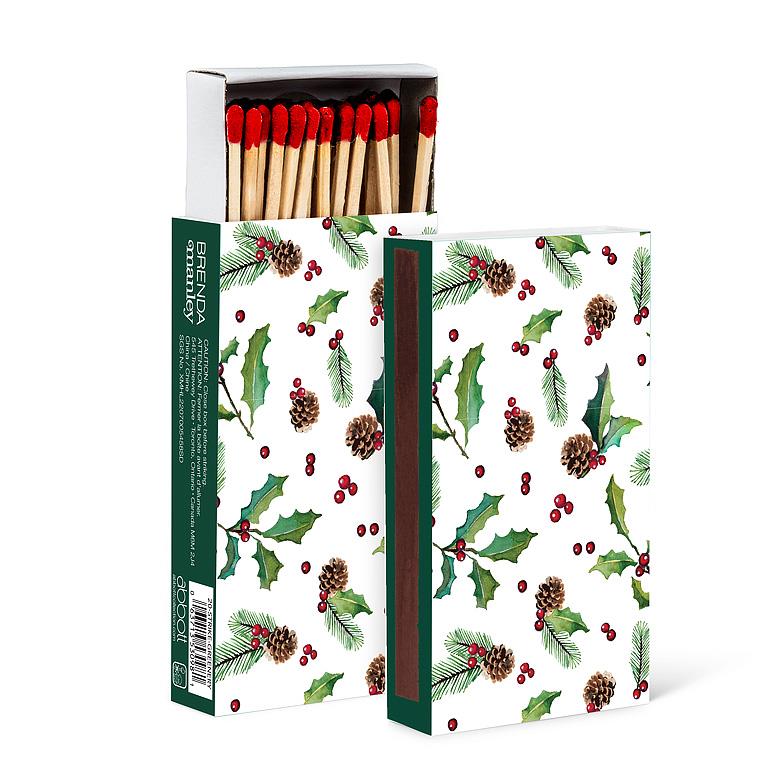 Pinecone & Holly Matches
