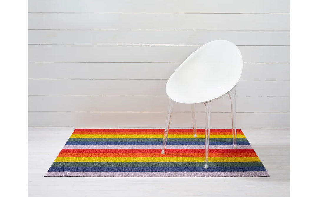 24"x36" Pride Stripe Doormat Rainbow by Chilewich