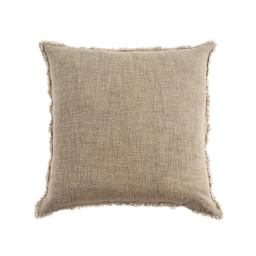 Selena Linen Cushion, Grey