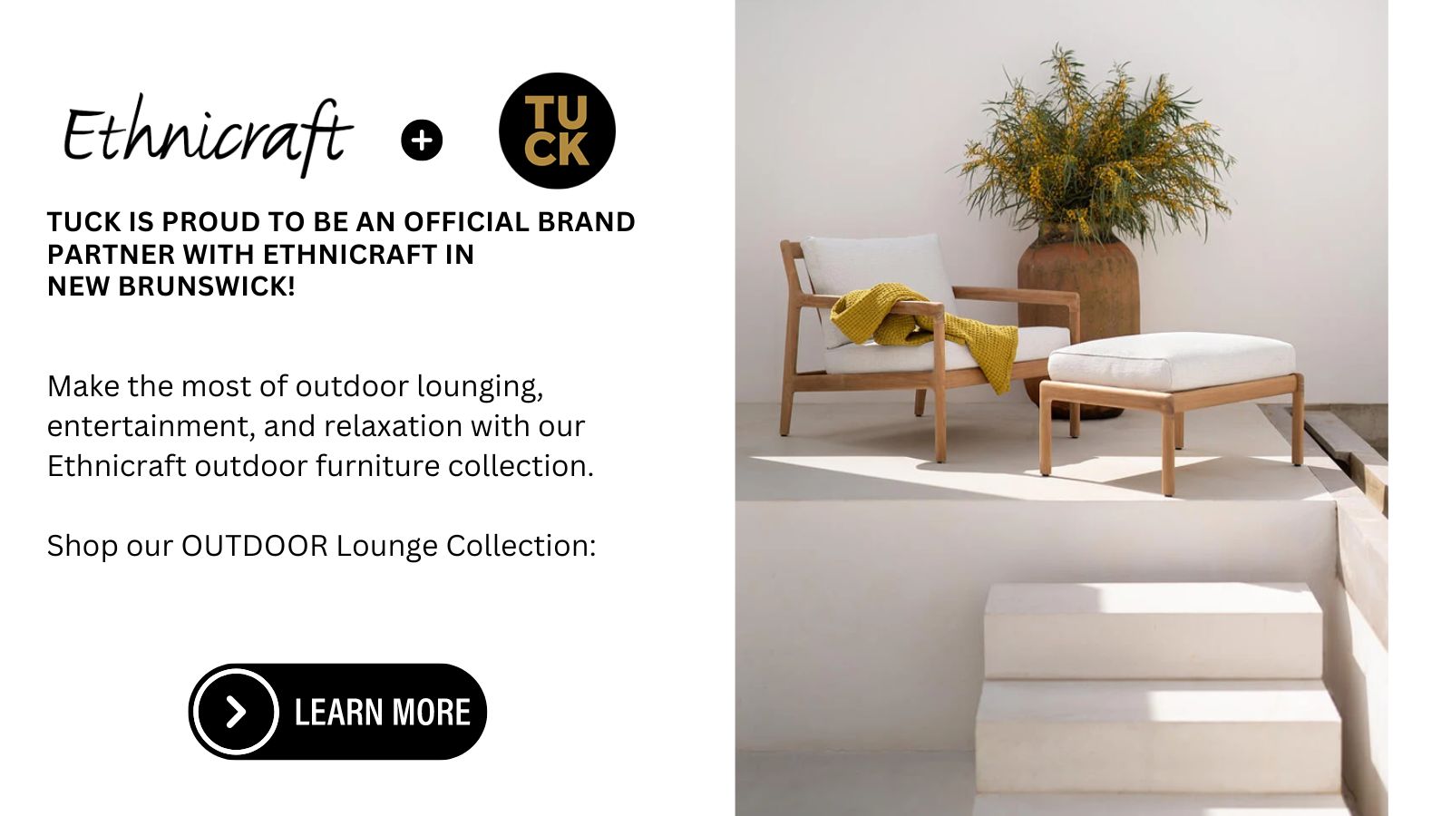 Tuck is proud to represent Ethnicraft Outdoor Lounge!