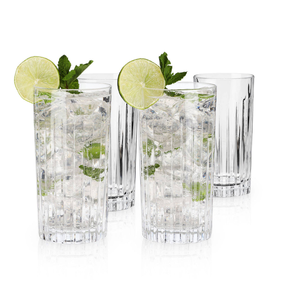 Reserve Milo European Crystal Highball Glasses - Set of 4