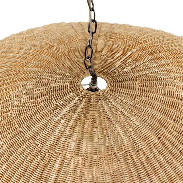 Four Hands Overscale Woven Rattan Pendant Materials
