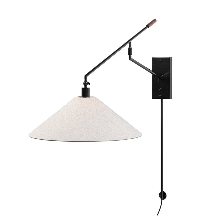 Margaret Plug-In Sconce, Jet Black