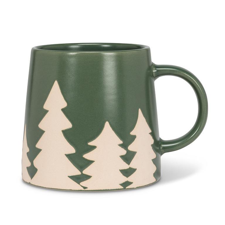 Pine Trees Green Mug