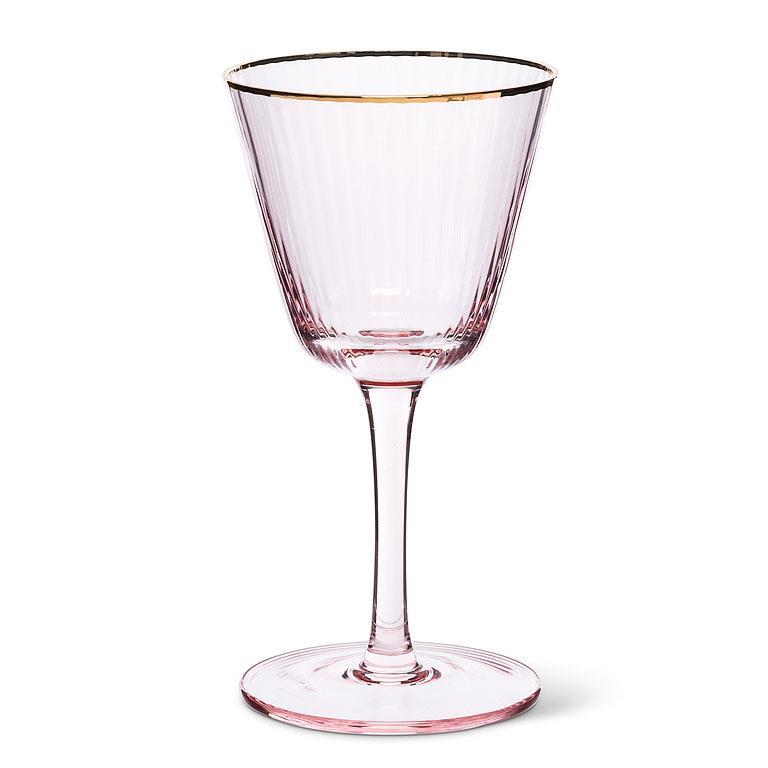 Optic Pink Cocktail Glass