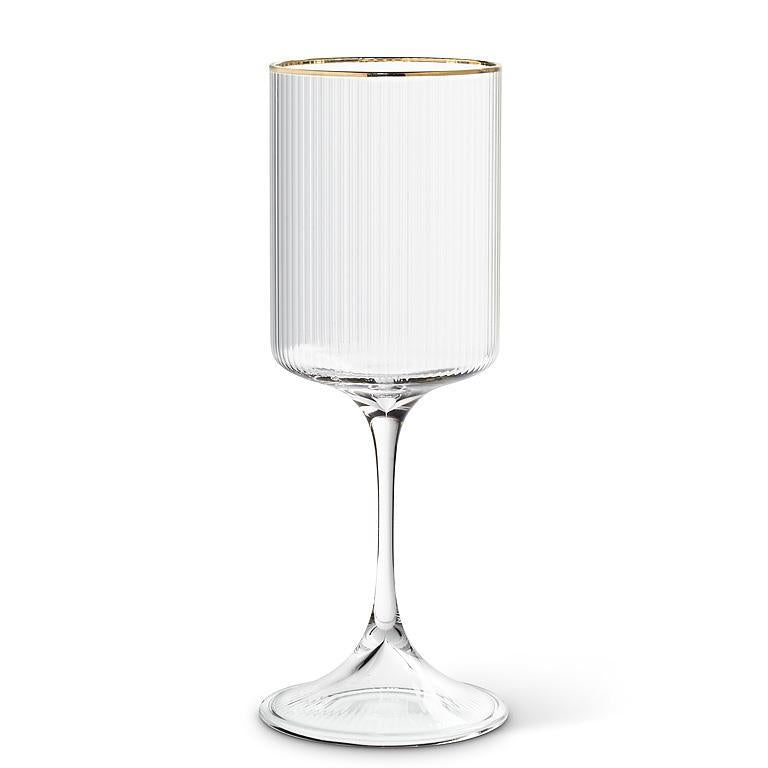 Gold Rim Goblet