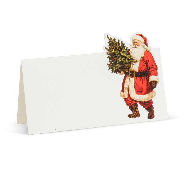 Vintage Santa Placecard - Set of 12