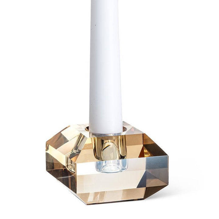 Flat Cut Taper Candle Holder