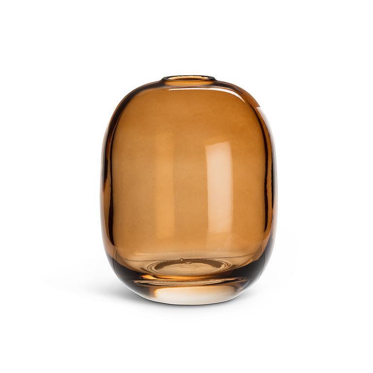 Barrel Bud Vase Amber