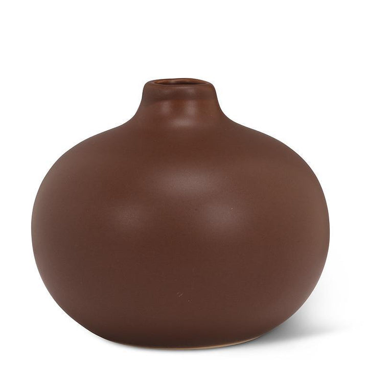 Ball Bud Vase, Brown