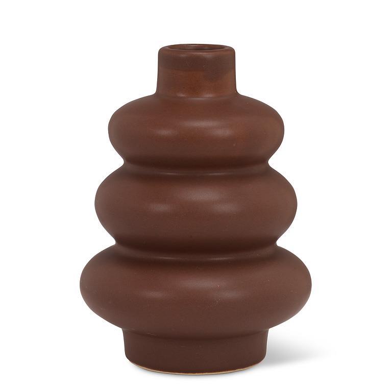 Trio Bud Vase, Brown