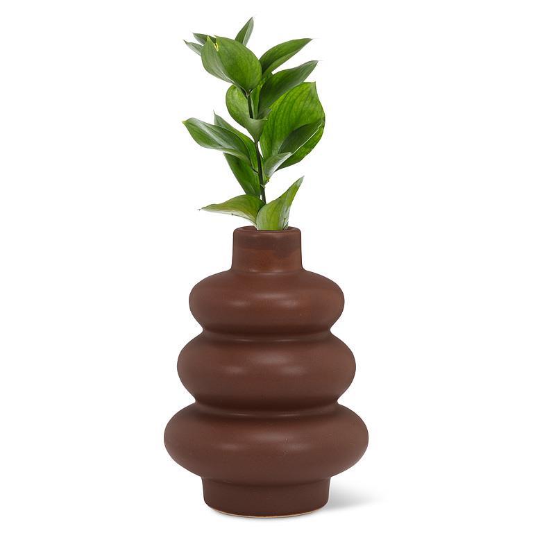 Trio Bud Vase, Brown