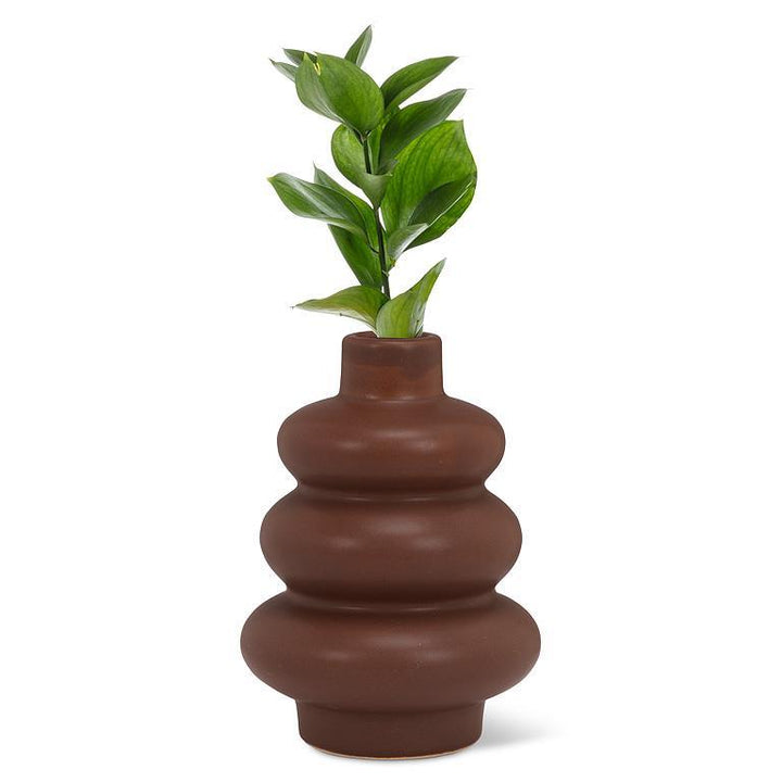 Trio Bud Vase, Brown