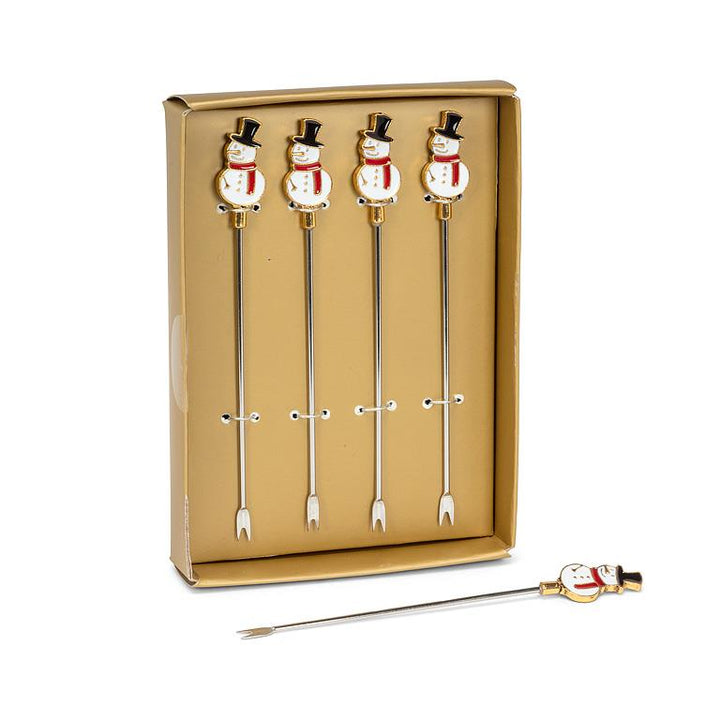 Snowman Cocktail Picks