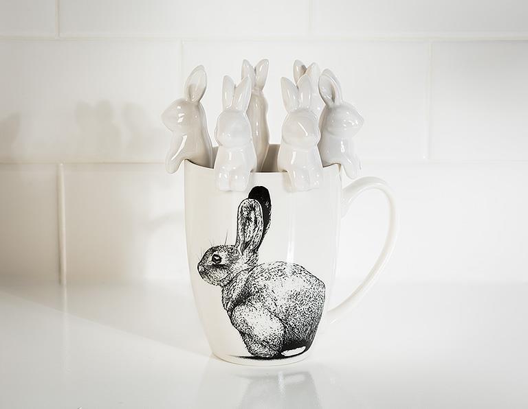Pen & Ink Rabbit Mug