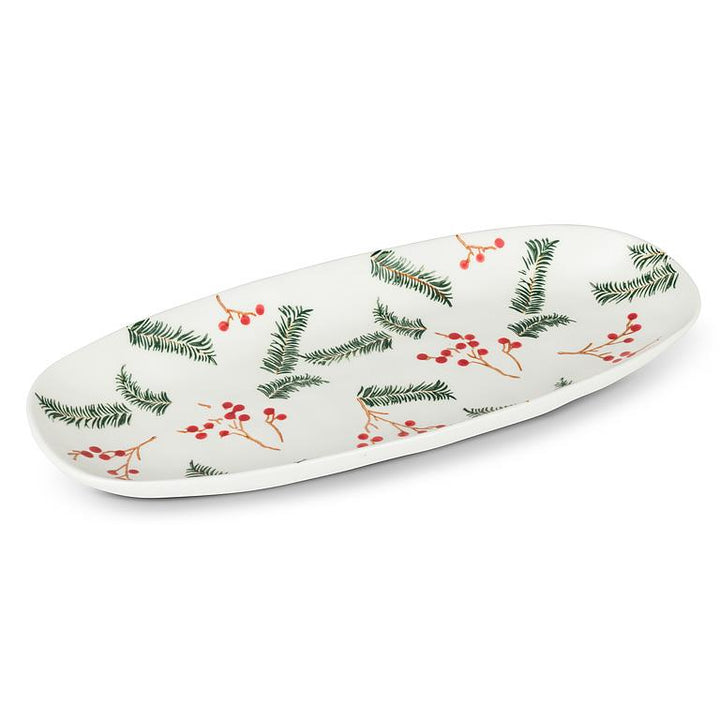 Pine & Berries Oval Platter