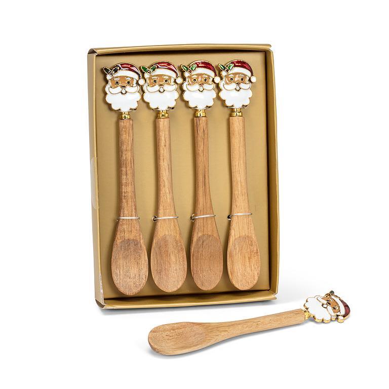 Santa Spoon Set