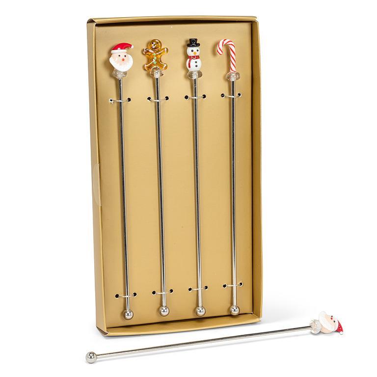 Holiday Swizzle Sticks Set
