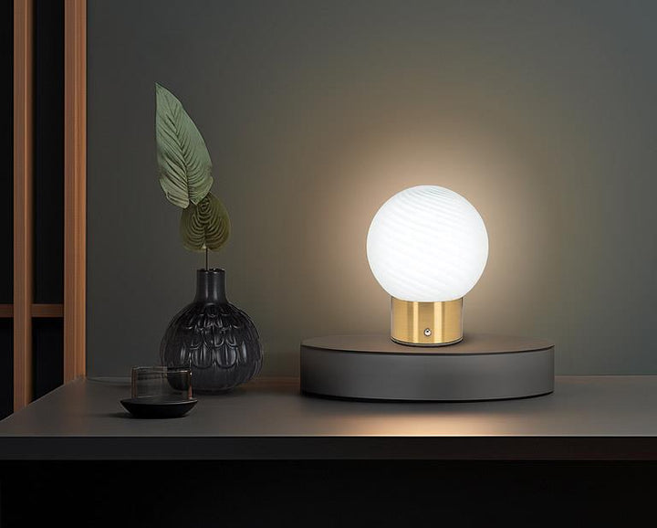 Swirl Ball LED Lamp