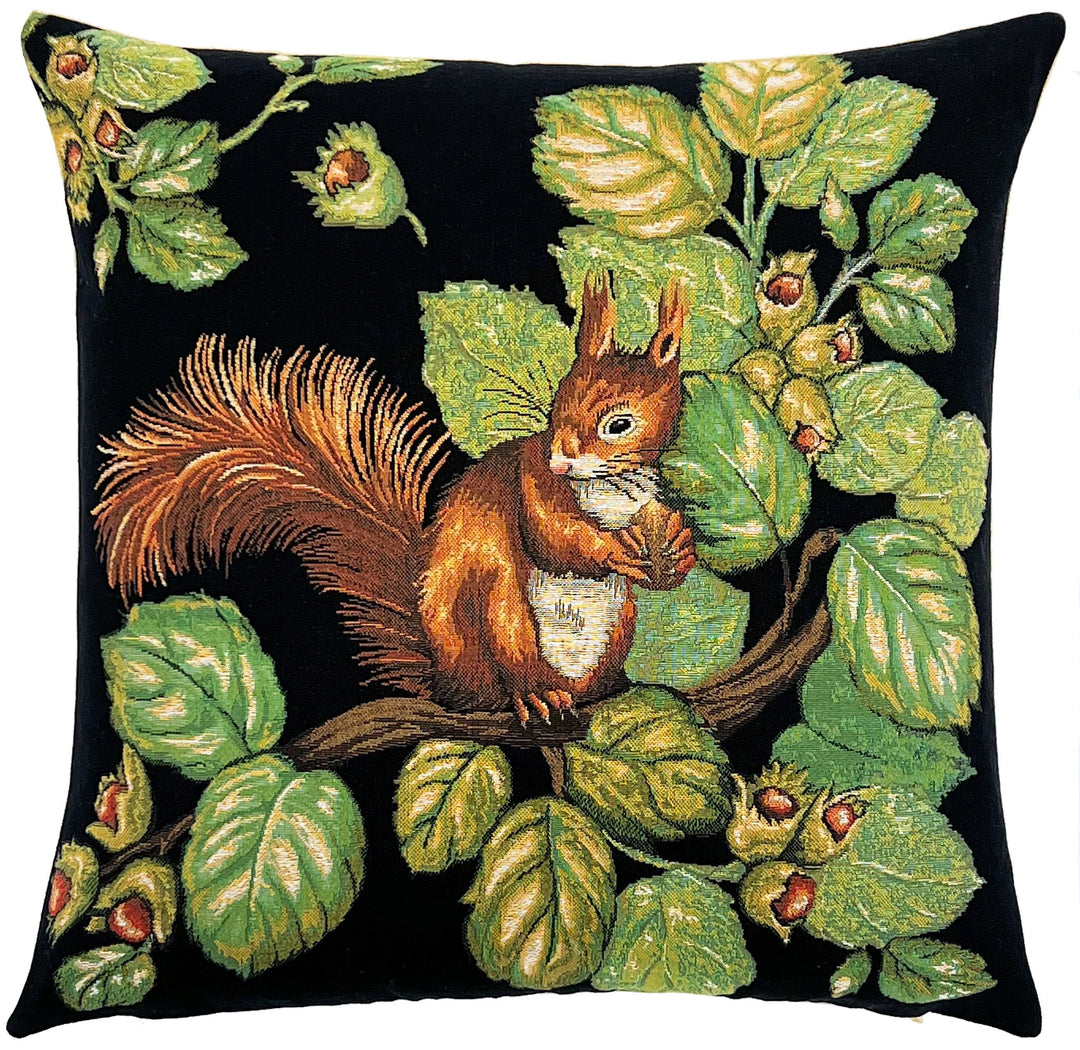 Squirrel & Pine Cushion