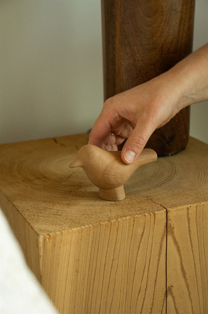 Terracotta Bird Statuette