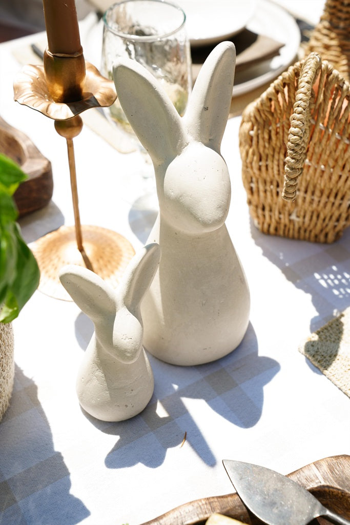 Paper Mache Bunny Statuette, Small