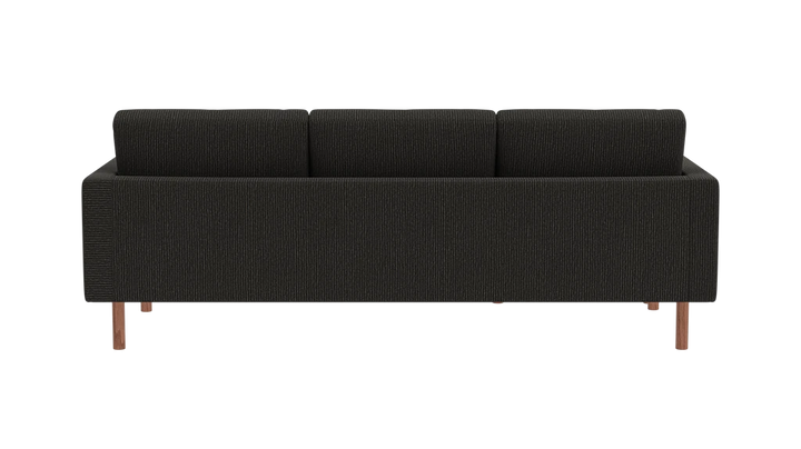 Joan 2-Piece Sectional Sofa with Extended Seat - Panama Natural - Walnut Legs